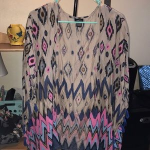 Multicolored cardigan/shall